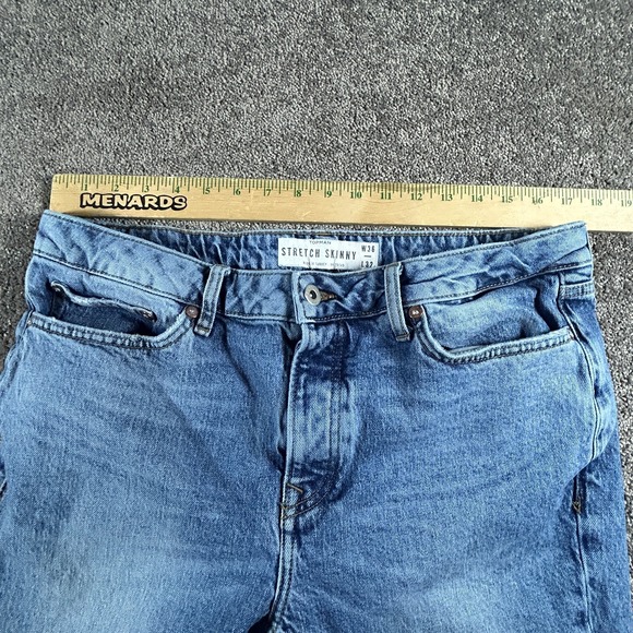 Topman Men's Stretch Skinny Jeans size 36x32 - Picture 6 of 15